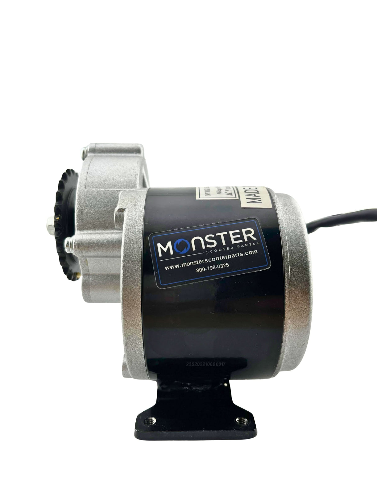 24 Volt 350 Watt MY1016Z3 Gear Reduction Electric Motor with 25 Tooth 8 mm 05T Chain Sprocket for the Razor Dirt Quad