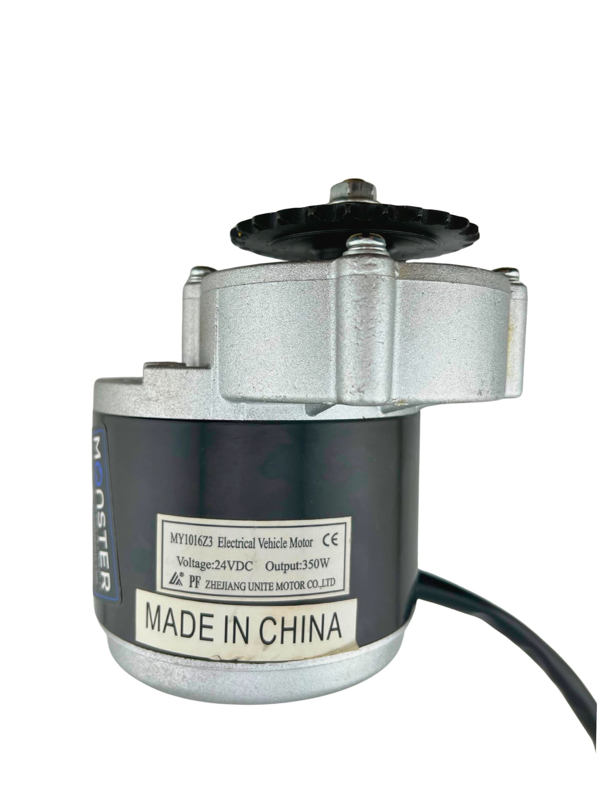 24 Volt 350 Watt MY1016Z3 Gear Reduction Electric Motor with 25 Tooth 8 mm 05T Chain Sprocket for the Razor Dirt Quad