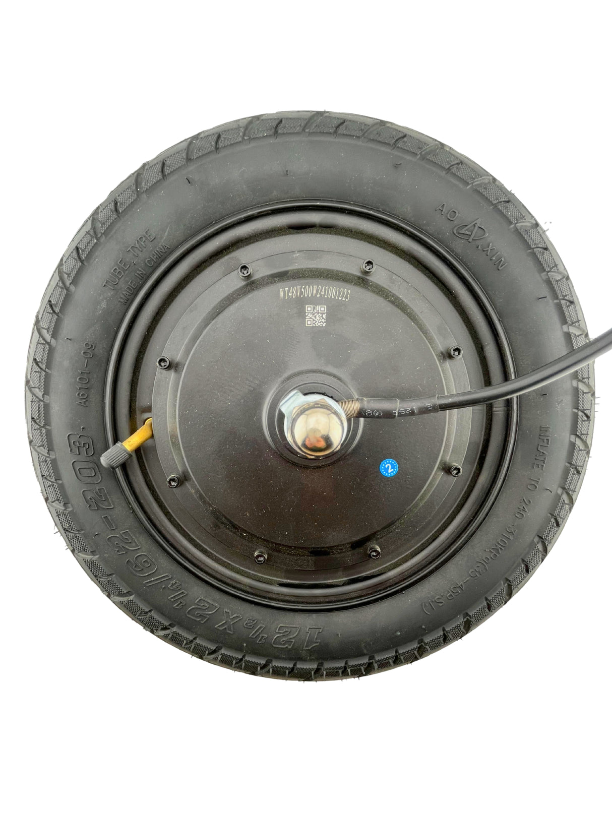 Rear Wheel Assembly with Hub Motor for the Caroma Z2 Electric Scooter