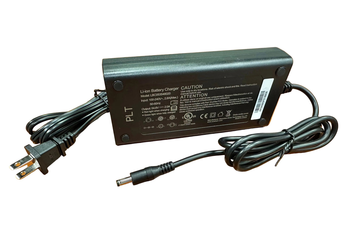 Replacement lithium battery charger for the Caroma P1 P5 and P7 with coaxial connector.