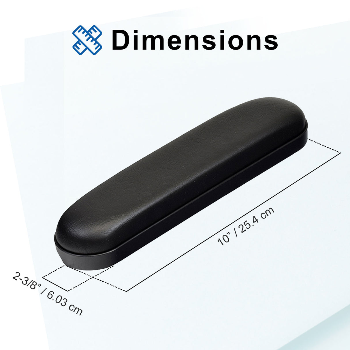 Desk Length Waterfall Armrest Pads for the Quantum Q600 (Set of 2)