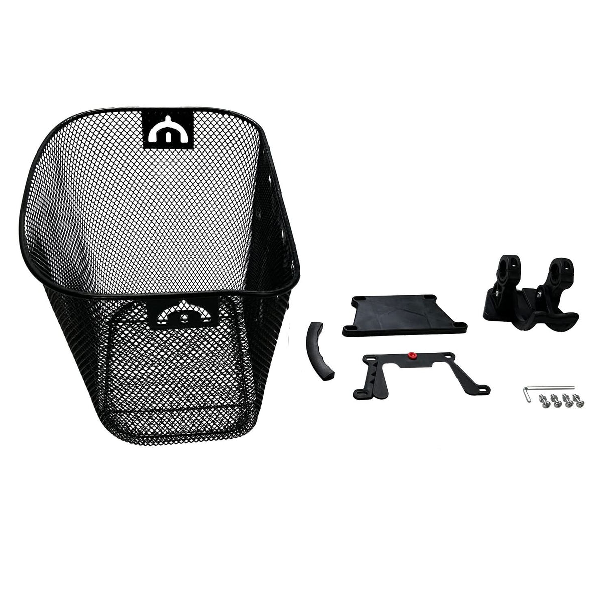 Universal Wire Basket with Quick-Release Mounting Hardware for Bicycles & Scooters (Missing Handle)