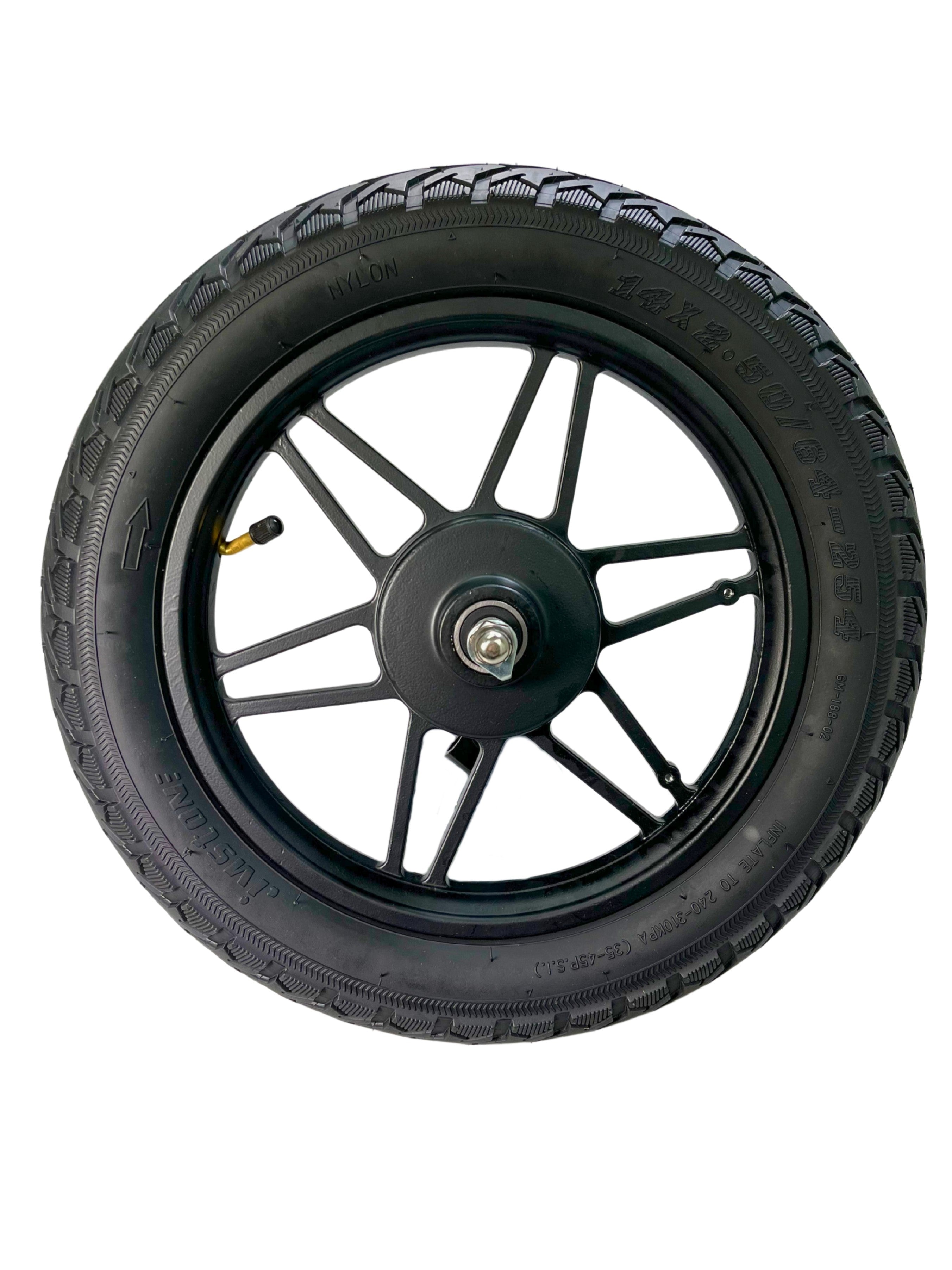 14" Front Wheel Assembly with 14x2.50 Tire for the GOTRAX Flex Electric Scooter