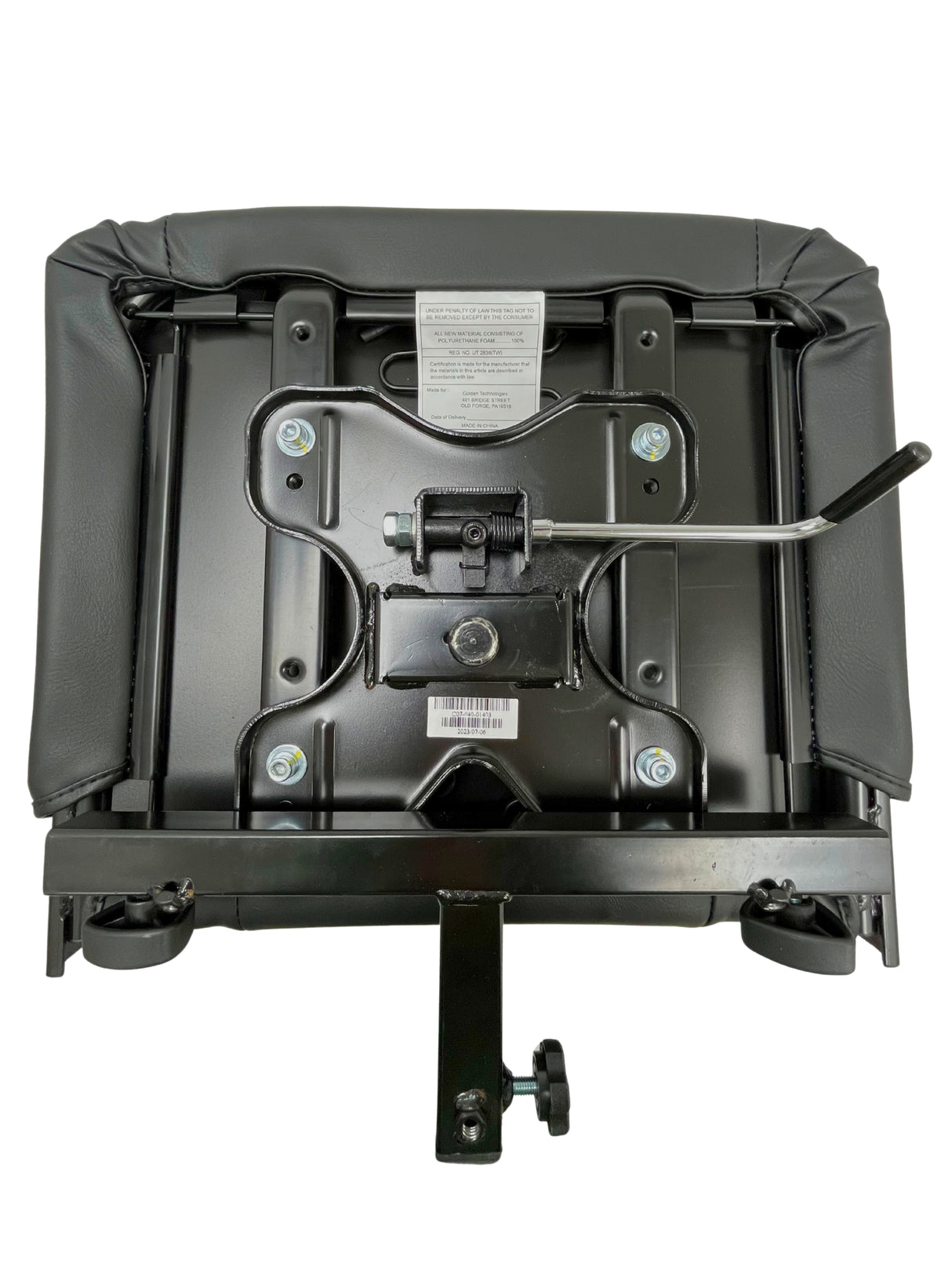 20"x18" Seat Assembly for the Golden Technologies Buzzaround EX (GB118/GB148) (SMJ-BLK-2018-B20)