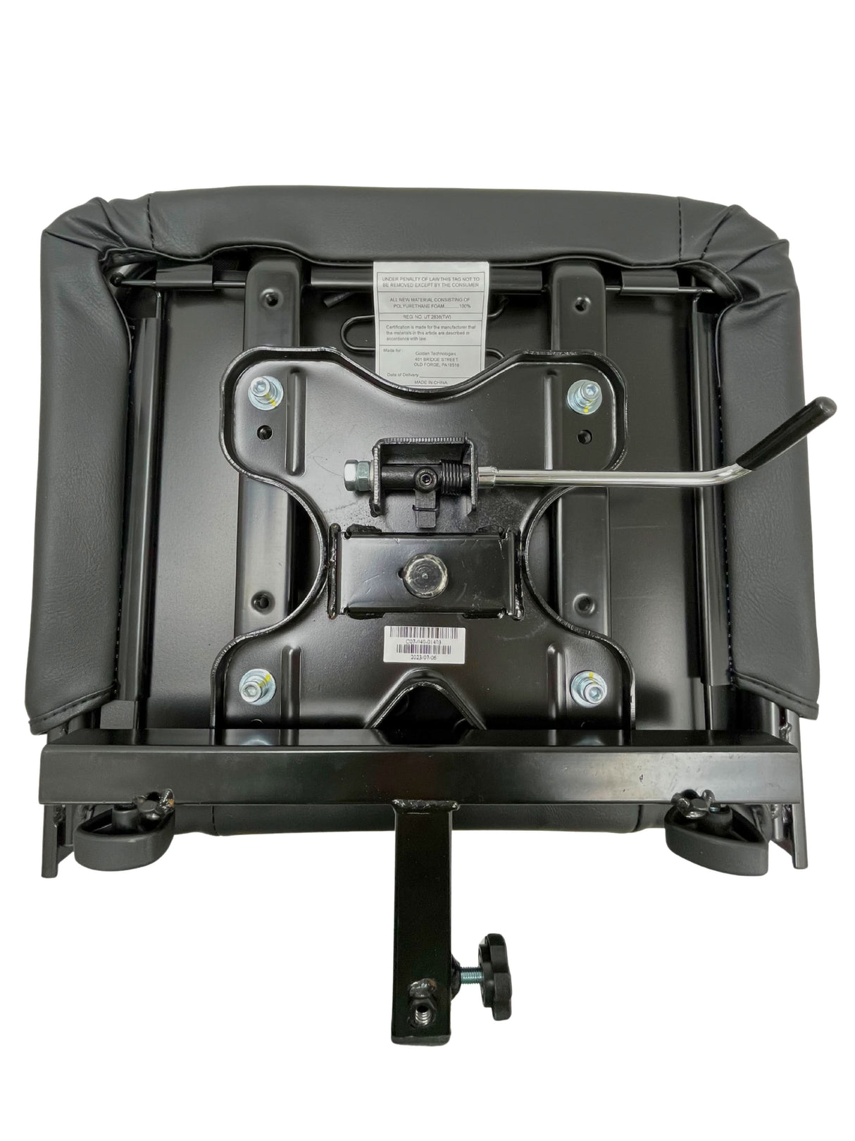 20"x18" Seat Assembly for the Golden Technologies Buzzaround EX (GB118/GB148) (SMJ-BLK-2018-B20)