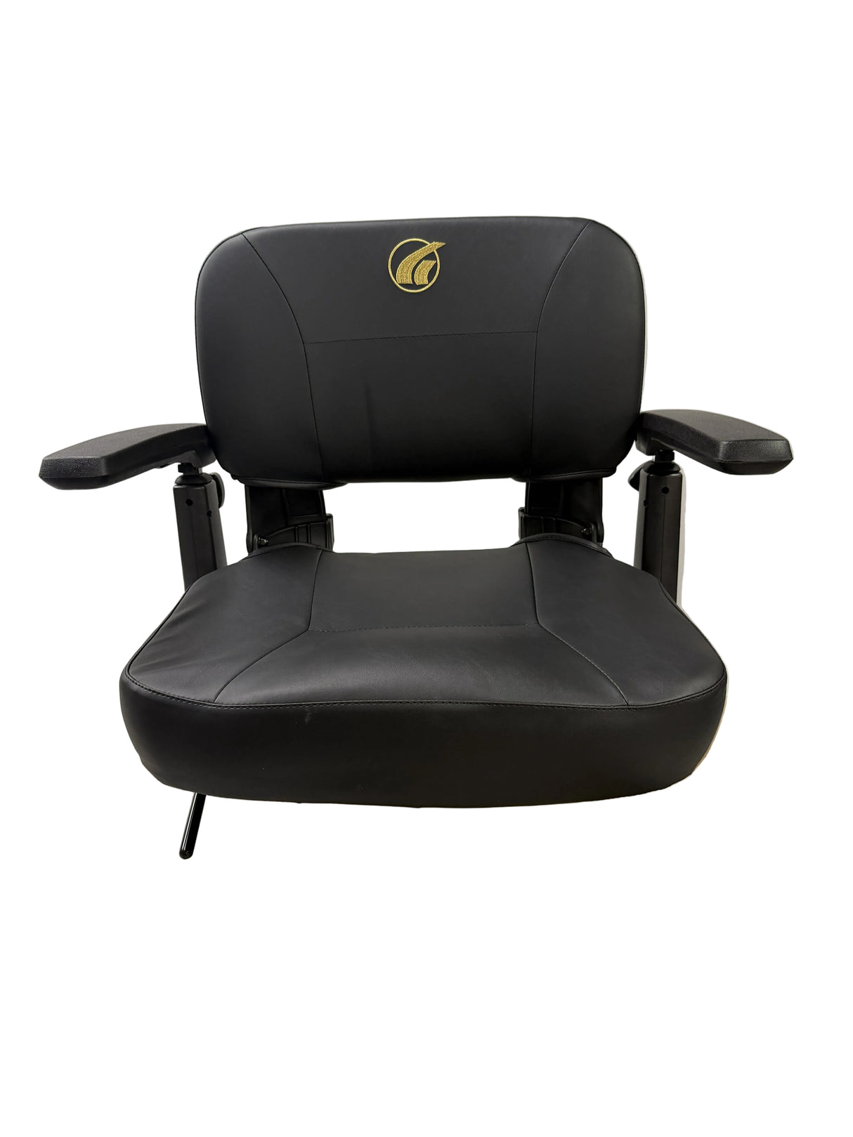 20"x18" Black Stadium Seat Assembly with Armrests for Golden Companion I (GC240) & II (GC340, GC440) Mobility Scooters (SN4-BLK-2018-R4A)