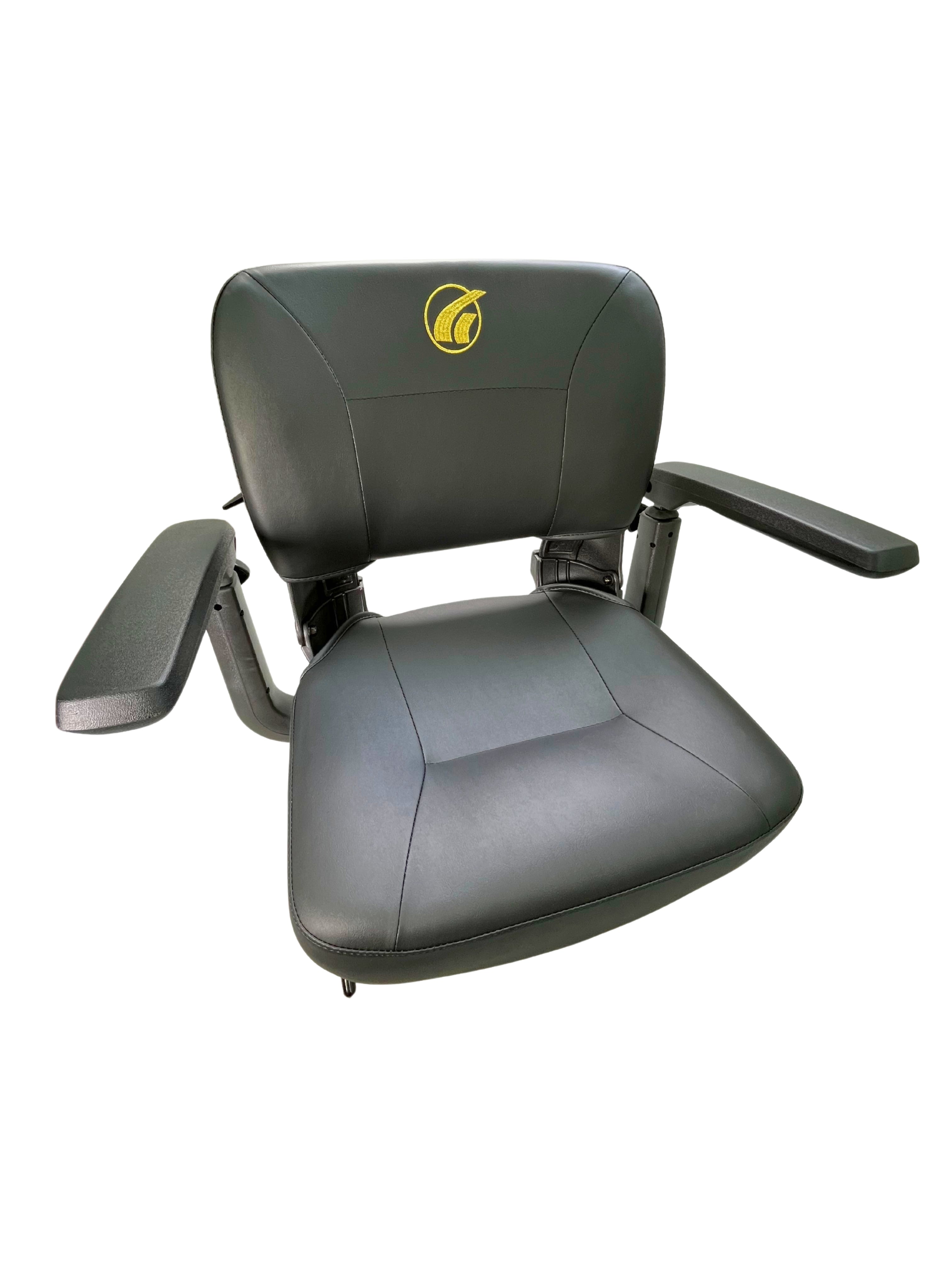 Black Seat & Seat Swivel Base Assembly for Golden Technologies Mobility Scooters (SN4-BLK-1816-R4A)