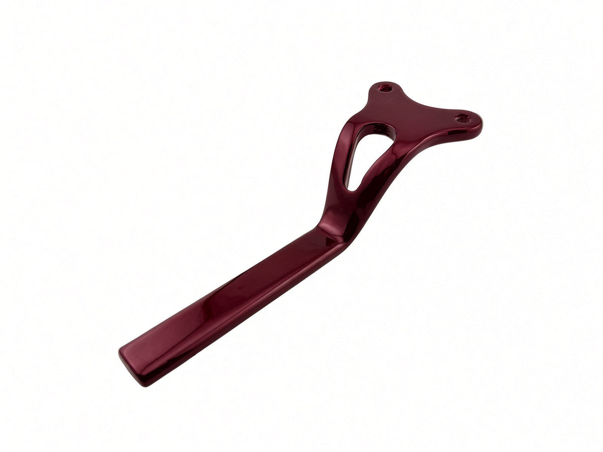 Black Cherry red Jazzy Carbon joystick mounting bracket, additional view 1