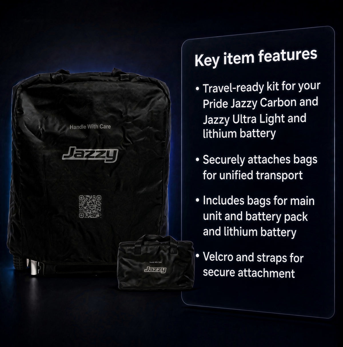 KIT2400569 - Travel Bag Kit for the Jazzy Carbon & Jazzy Ultra Light Power Chairs