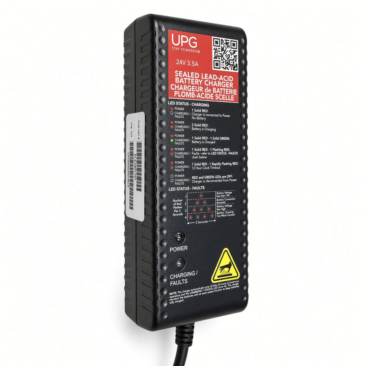 Pride ELE2301737 charger with red magnetic charging connector by Aces Electronics