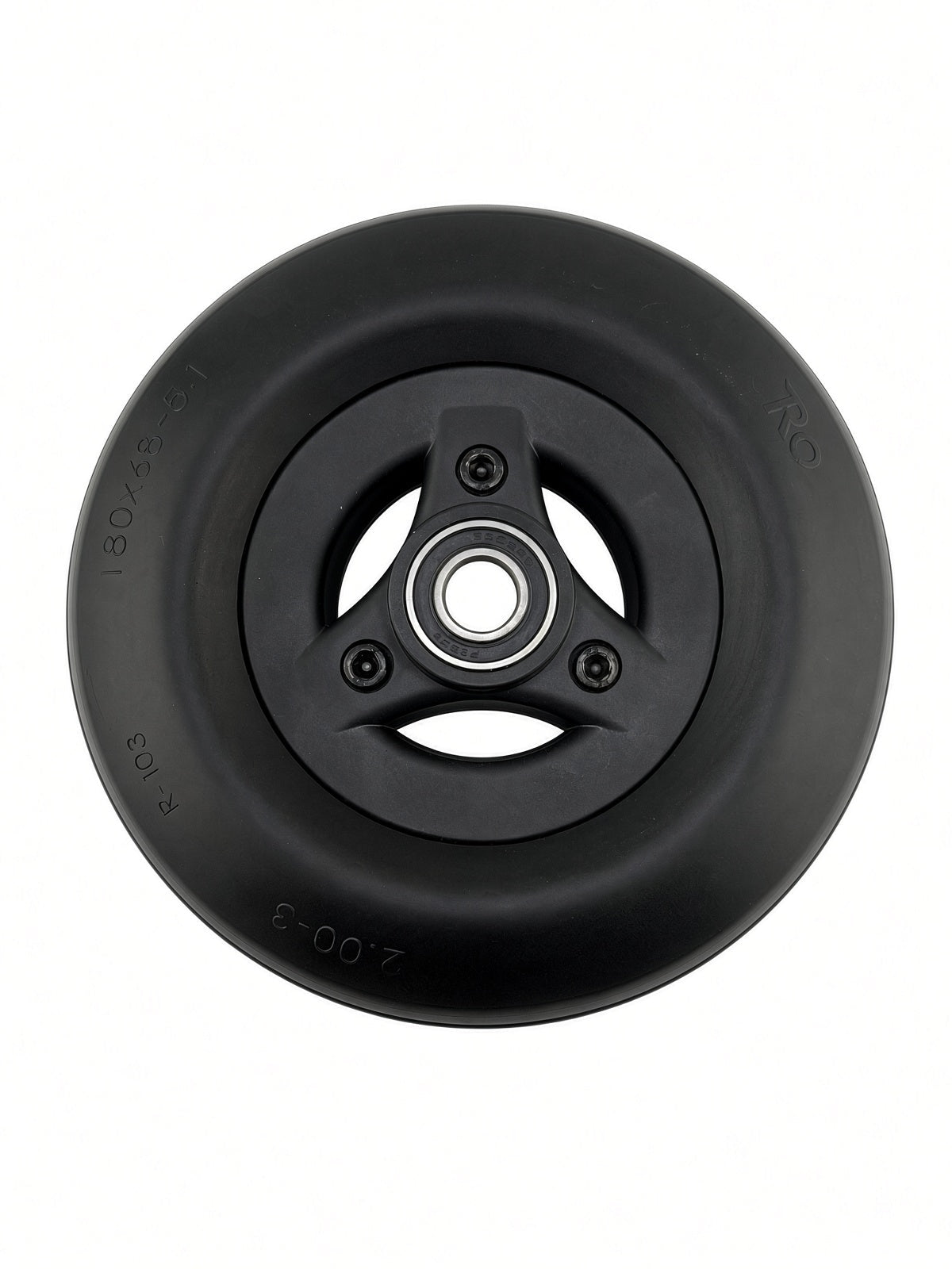 Black caster wheel for Permobil M1 and M3, replaces 1832937 / 330230