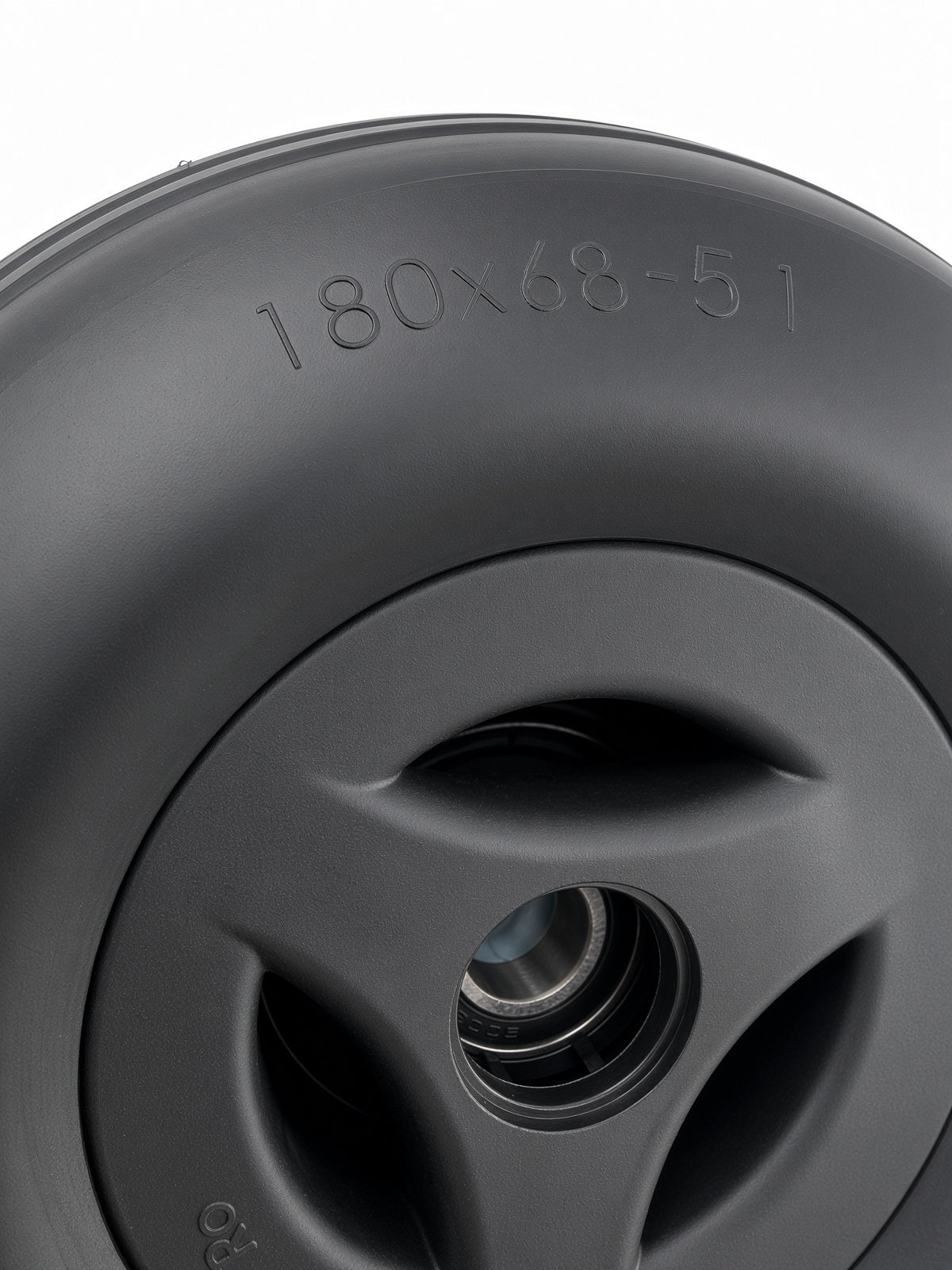 Flat-free 2.50-3 caster wheel for Permobil M1 and M3 single-sided caster fork