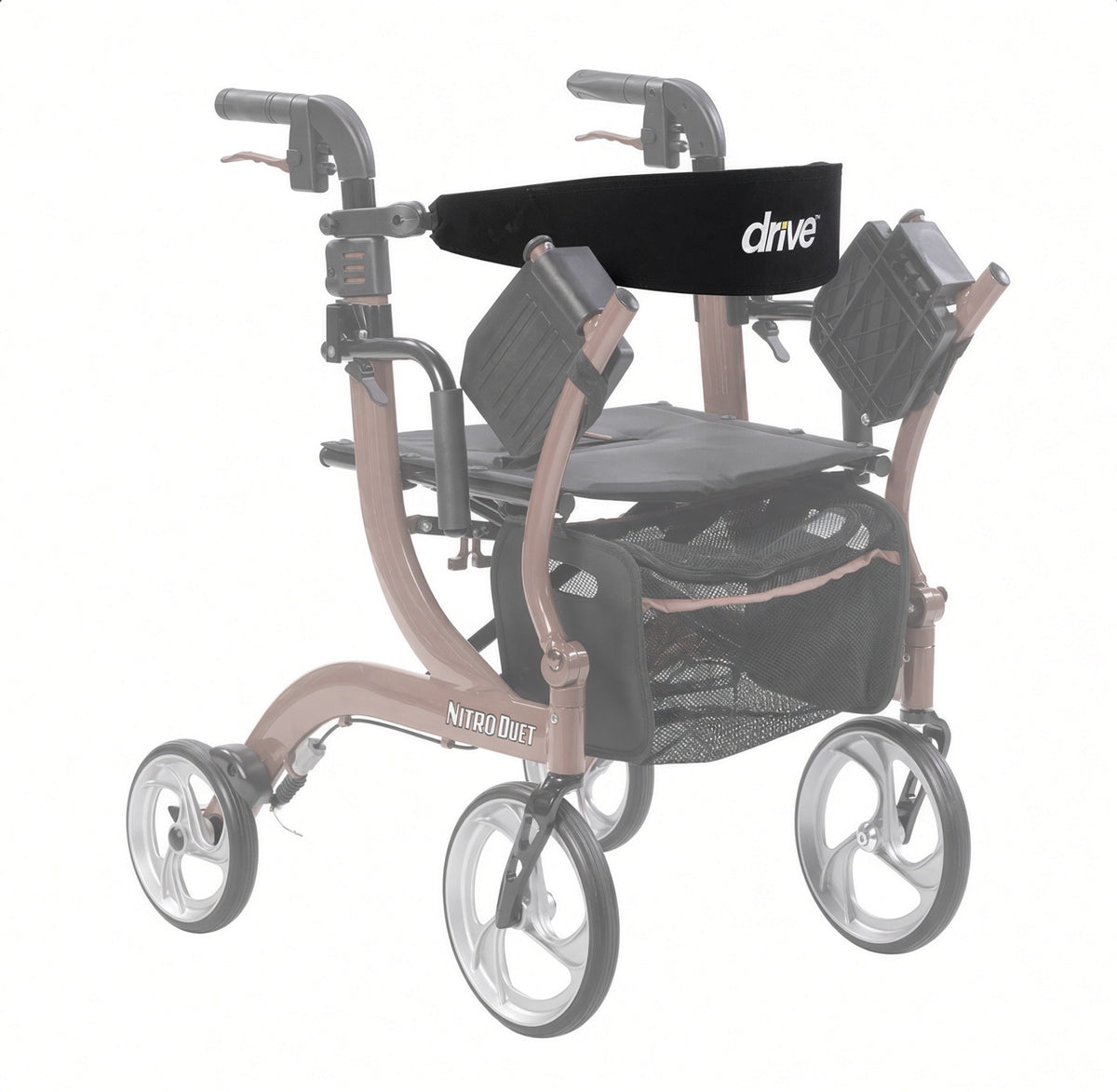 Genuine Drive Medical Nitro Duet RTL10266DT backrest 10266DT-15, detail view