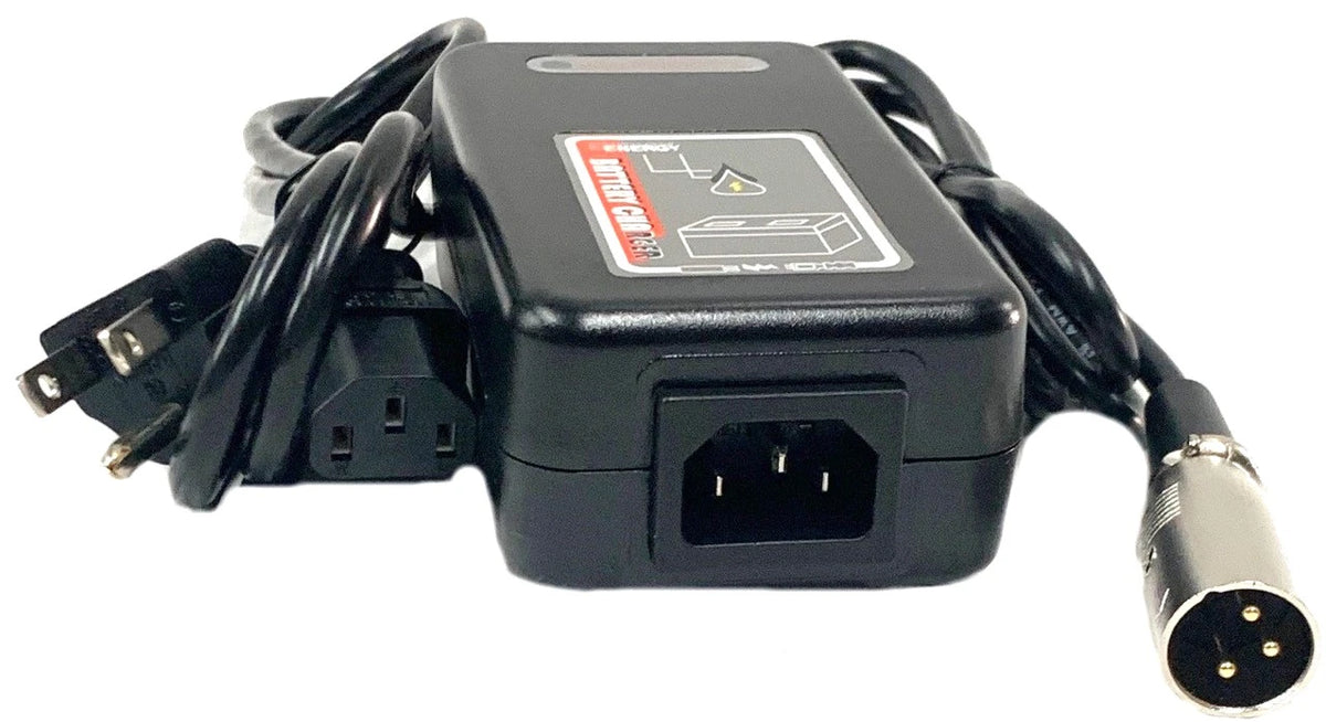 LED indicator lights on the Pride ELE2402032 Go-Go Carbon lithium charger