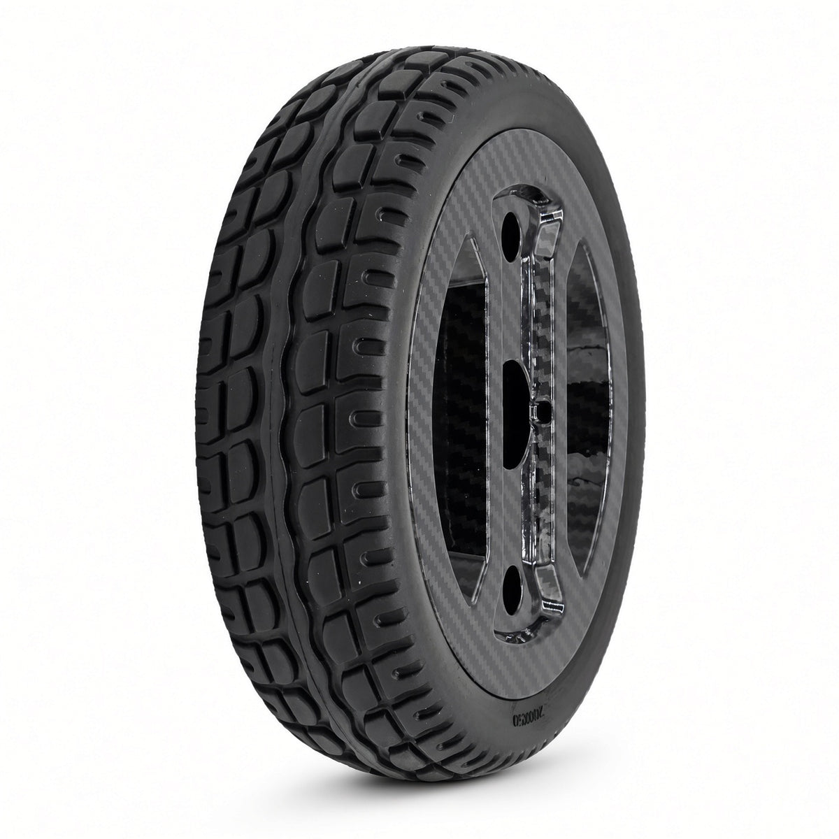 Pride Go-Go Carbon (SC25) rear wheel assembly WHL2402050 with 8 inch flat-free solid tire