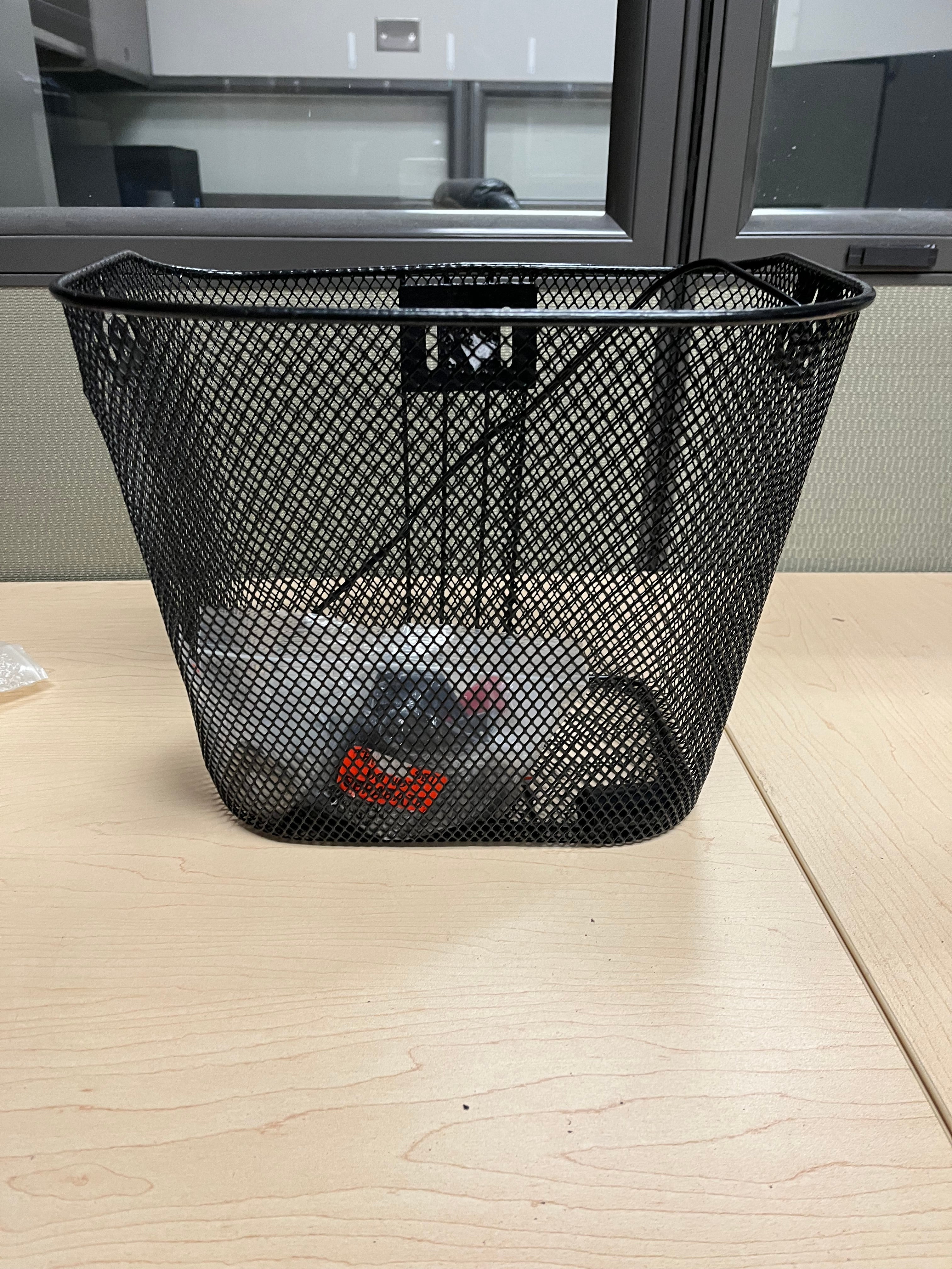 Premium Universal Wire Basket with Quick-Release Mounting Hardware for Bicycles & Scooters (Blemished)