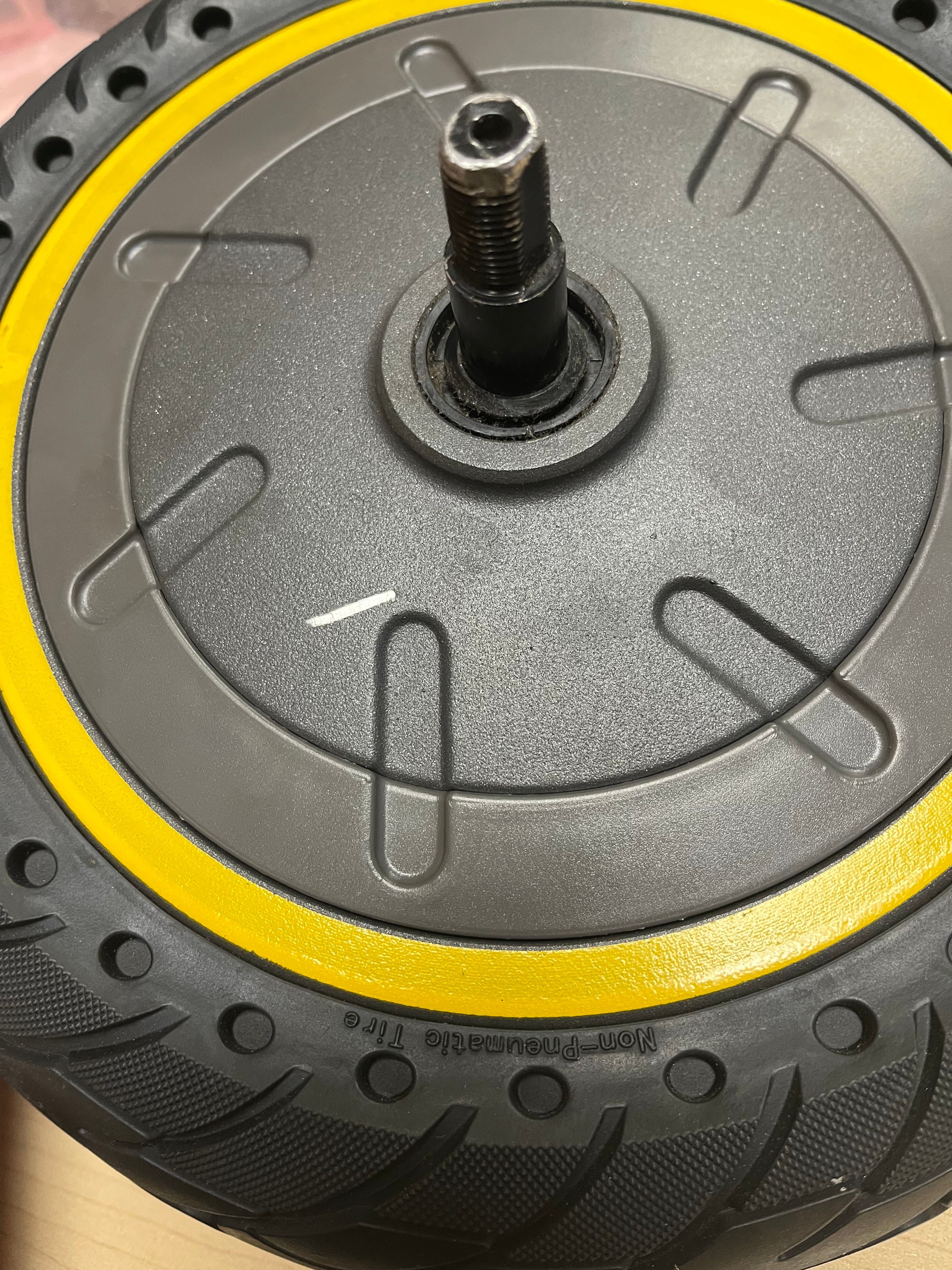 Hub Motor & Rear Wheel with Solid Tire for the Ninebot MAX G30 Scooter (Missing Hardware)