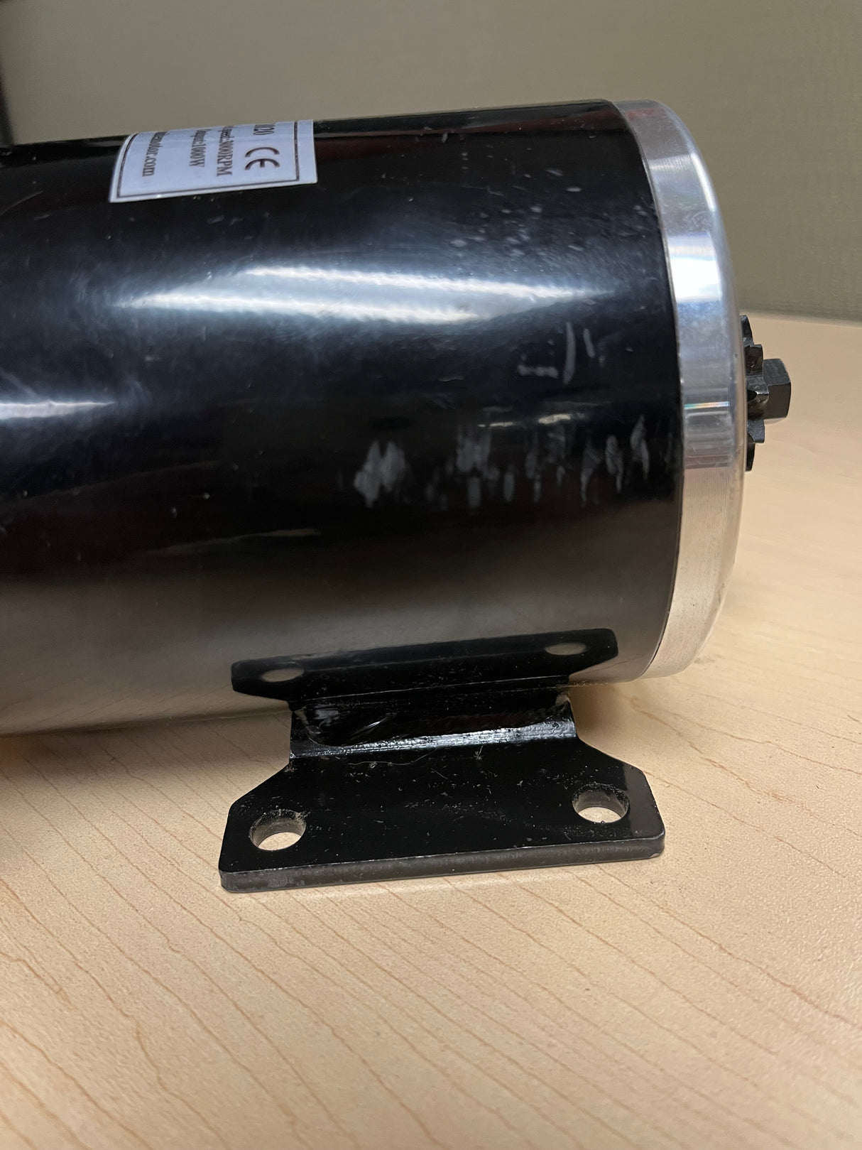 36 Volt 1000 Watt MY1020 Electric Motor with 11 Tooth 8 mm 05T Chain Sprocket & Bracket for Scooters, Bikes, & Go-Karts (Blemished)