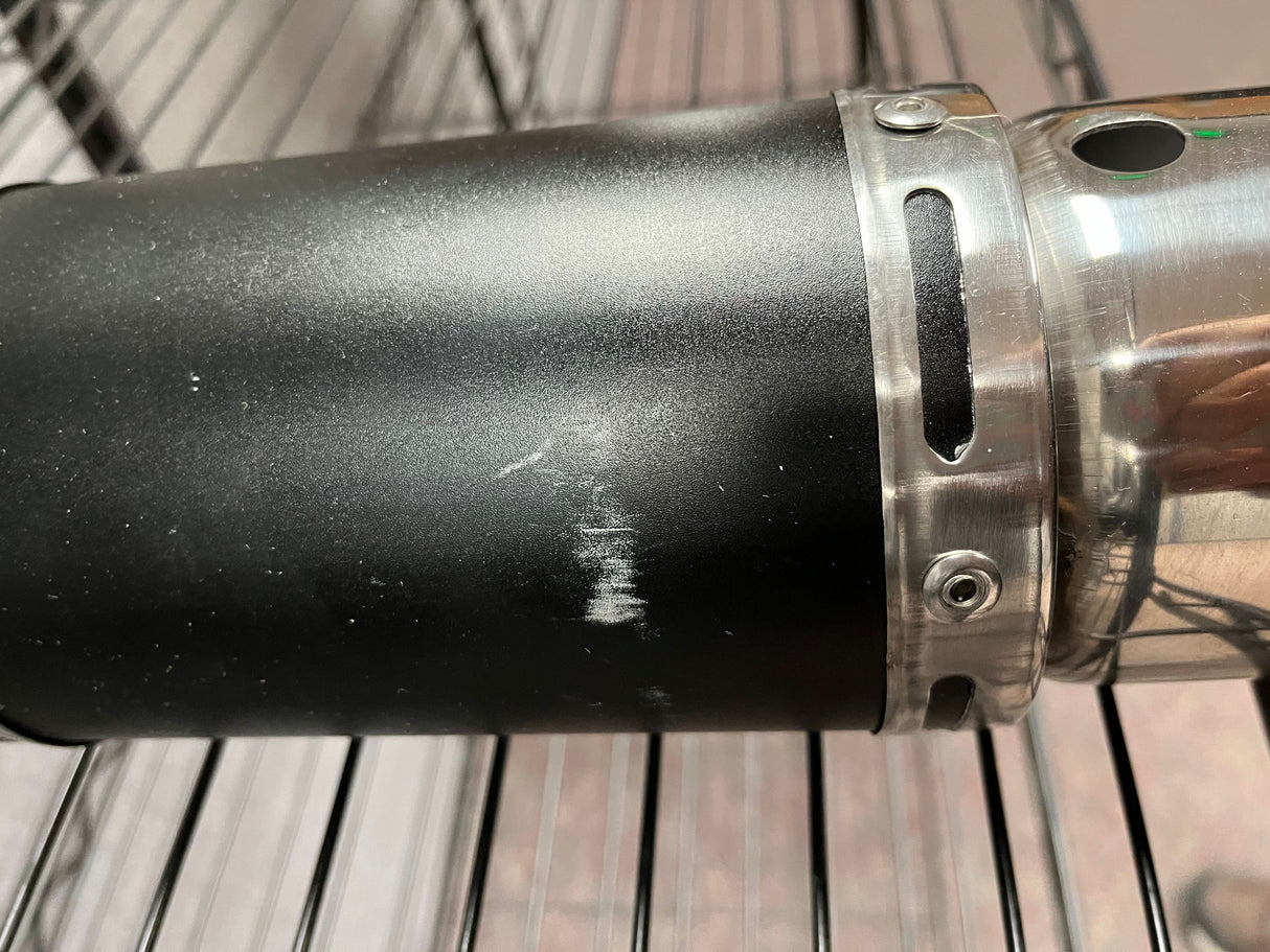 Black Short Performance Exhaust System for GY6 150cc Scooters & Go-Karts (Blemished)