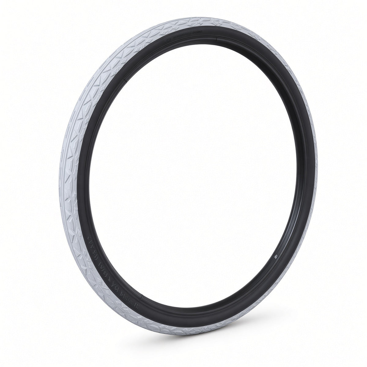Schwalbe DownTown 24 x 1-3/8 (37-540) wheelchair tire with gray tread and black sidewalls