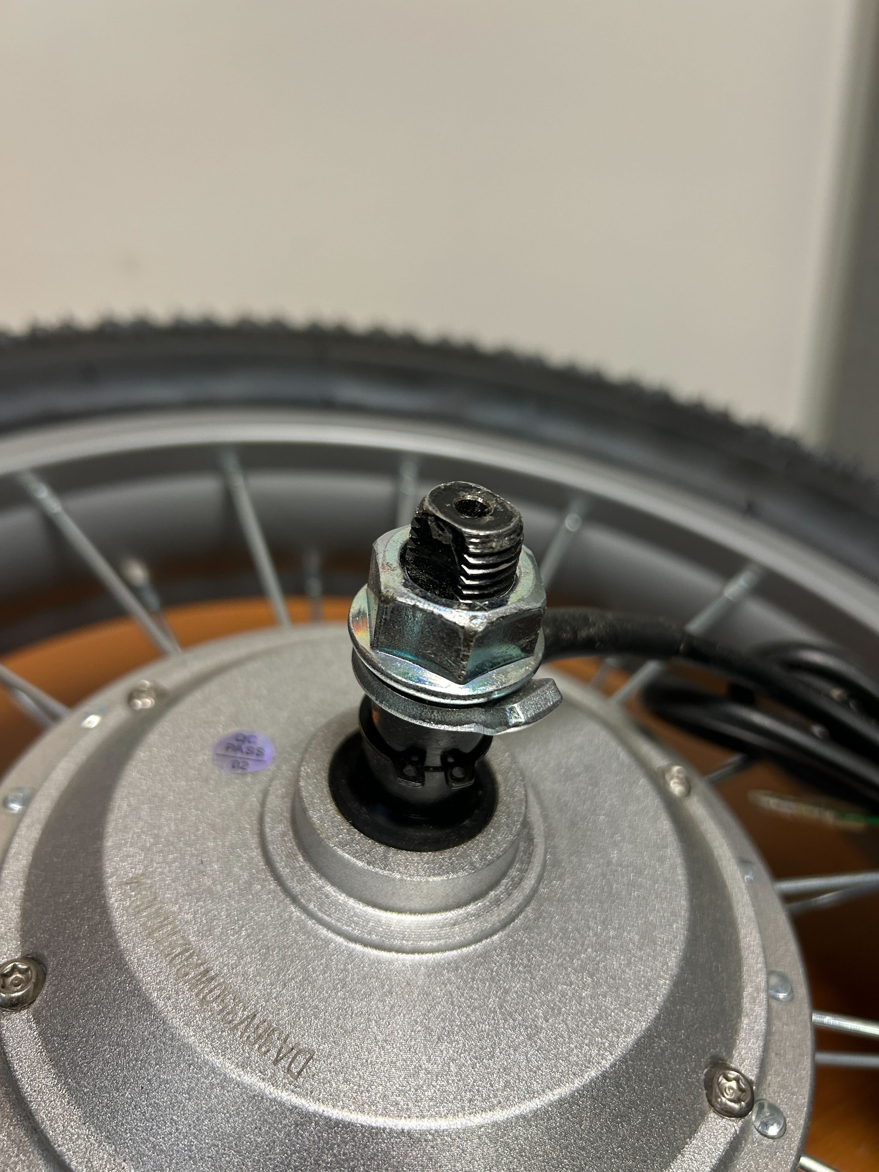 Rear Wheel Assembly with 36 Volt Hub Motor for the Razor Rambler 16 Electric Mini Bike (Version 1+) (Blemished)