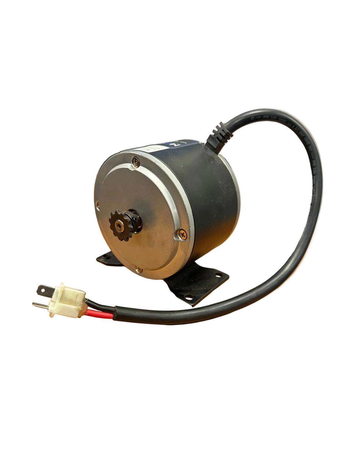 24 Volt 400 Watt XYD-6D Electric Motor with 11 Tooth #25 Chain Sprocket and Mounting Bracket (Blemished)