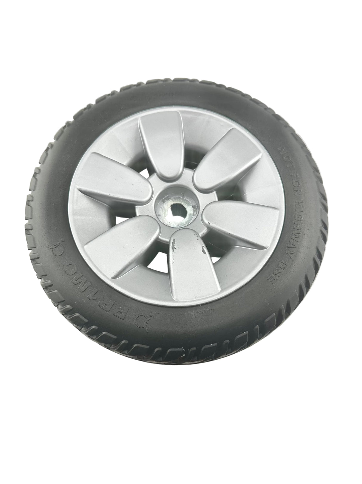 3.00-4 Flat-Free Drive Wheel Assembly with Black Tire for the Jazzy Air, Select, & Select 6 Power Chairs (WHLASMB2045) (Blemished)