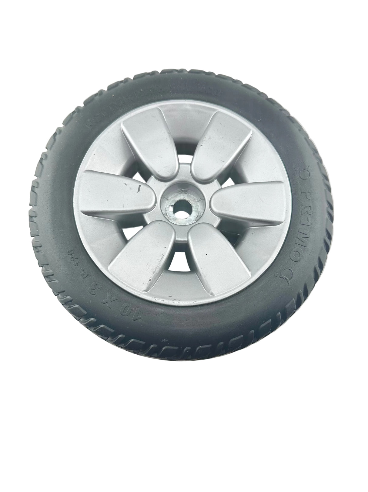 3.00-4 Flat-Free Drive Wheel Assembly with Black Tire for the Jazzy Air, Select, & Select 6 Power Chairs (WHLASMB2045) (Blemished)