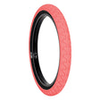 20x2.3 Pink Squad Bicycle Tire featuring a black rim and micro knurled tread design for minimal rolling resistance and cushioning on big drops.