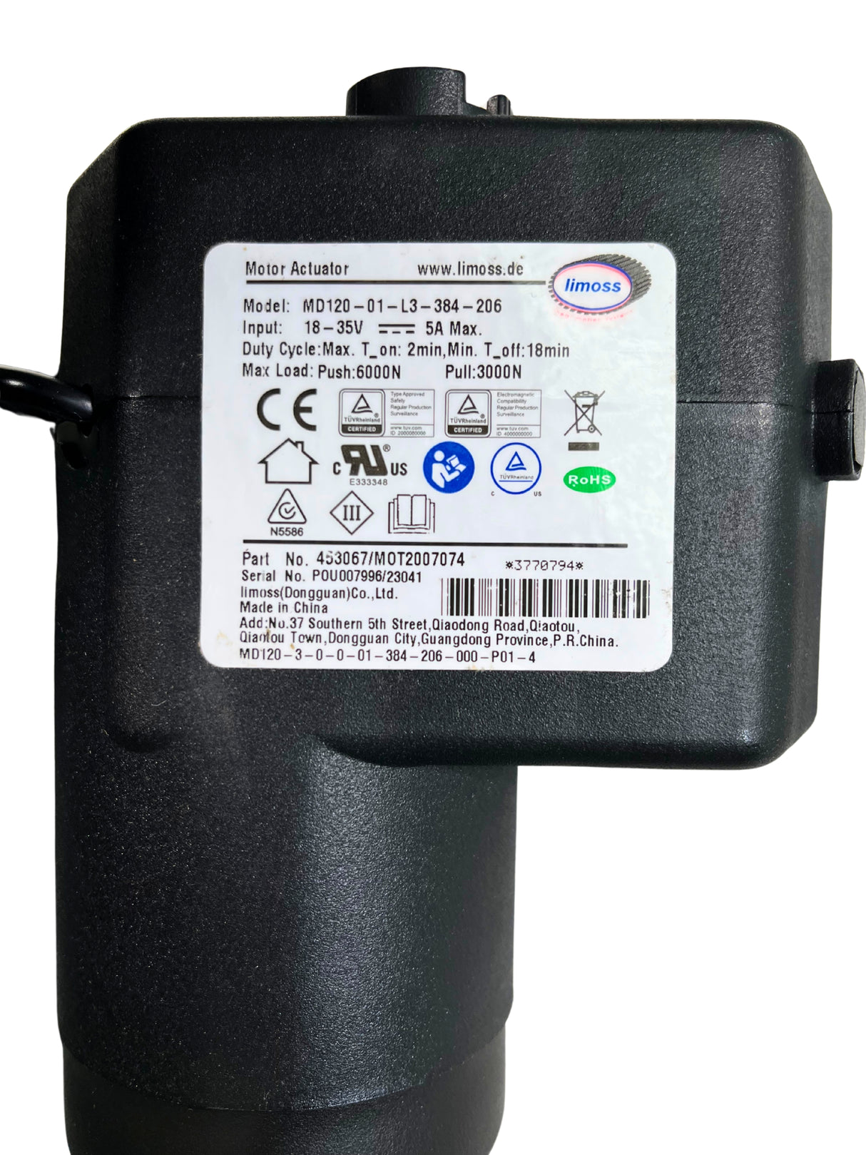 OKIN DeltaDrive 85152 Lift Motor for the Pride LC525i & LC 580i Lift Chairs (MOT1609899 / MOT2007074))