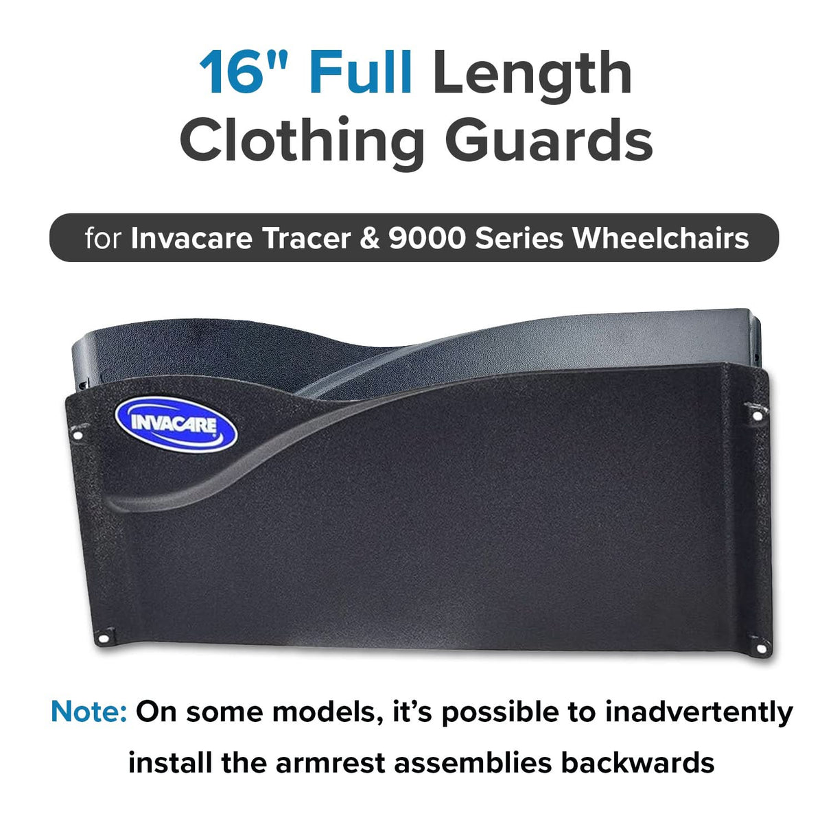 Full Length Clothing Guard Set for Invacare Patriot, Tracer, & 9000 Series Wheelchairs (1117366)