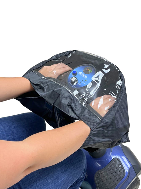 Deluxe Clear Tiller Cover for Mobility Scooters