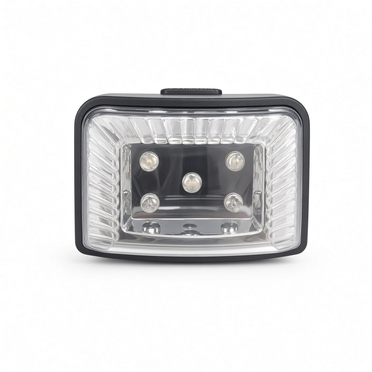 Headlight assembly for Golden Buzzaround EX GB118, XL GB147, and XLS GB117S scooters, mounted below the tiller knuckle.