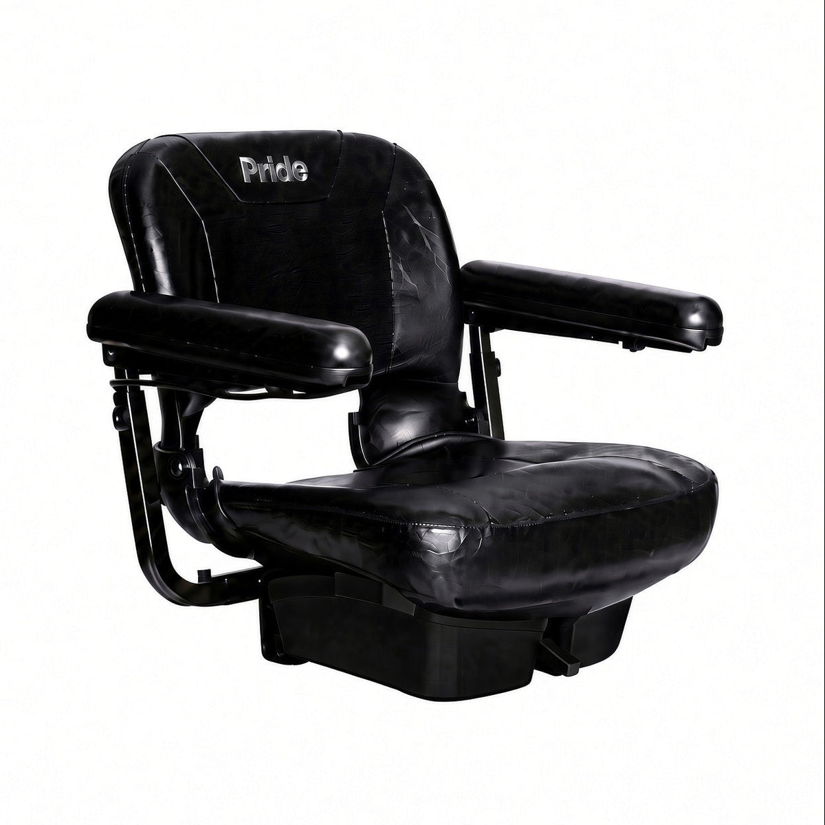 Pride Go-Chair compact foldable seat assembly SET1905523, black vinyl with embroidered Pride logo
