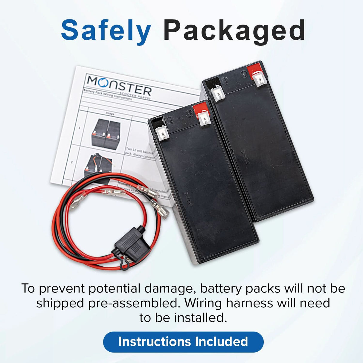 24 Volt Battery Pack for the Pulse ATV Quad Ride-On (Black & Red Version Model # 166101)