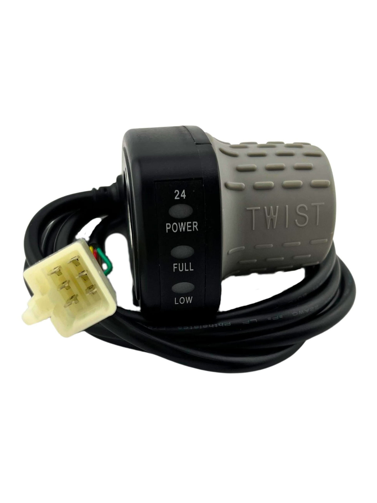 24 Volt Variable Speed 6-Wire Twist Grip Throttle for the Razor Pocket Mod (Versions 13-44) - Retrofit Combo for Discontinued 4-Wire Version