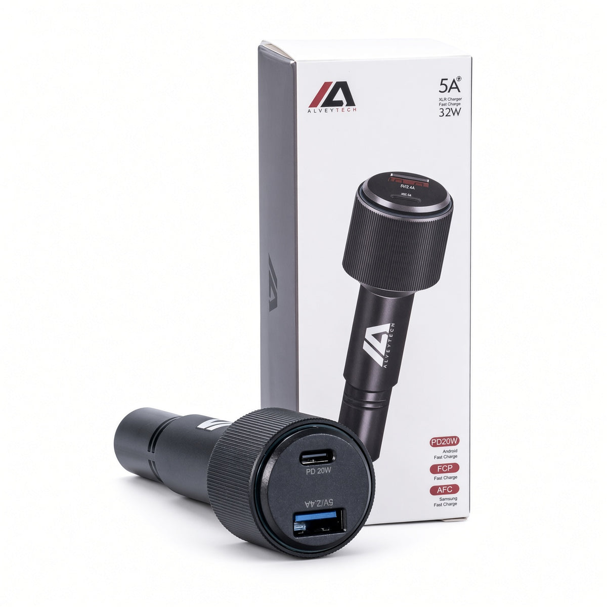 XLR Charging Adapter with Dual Ports USB-A & USB-C for Scooters & Power Chairs