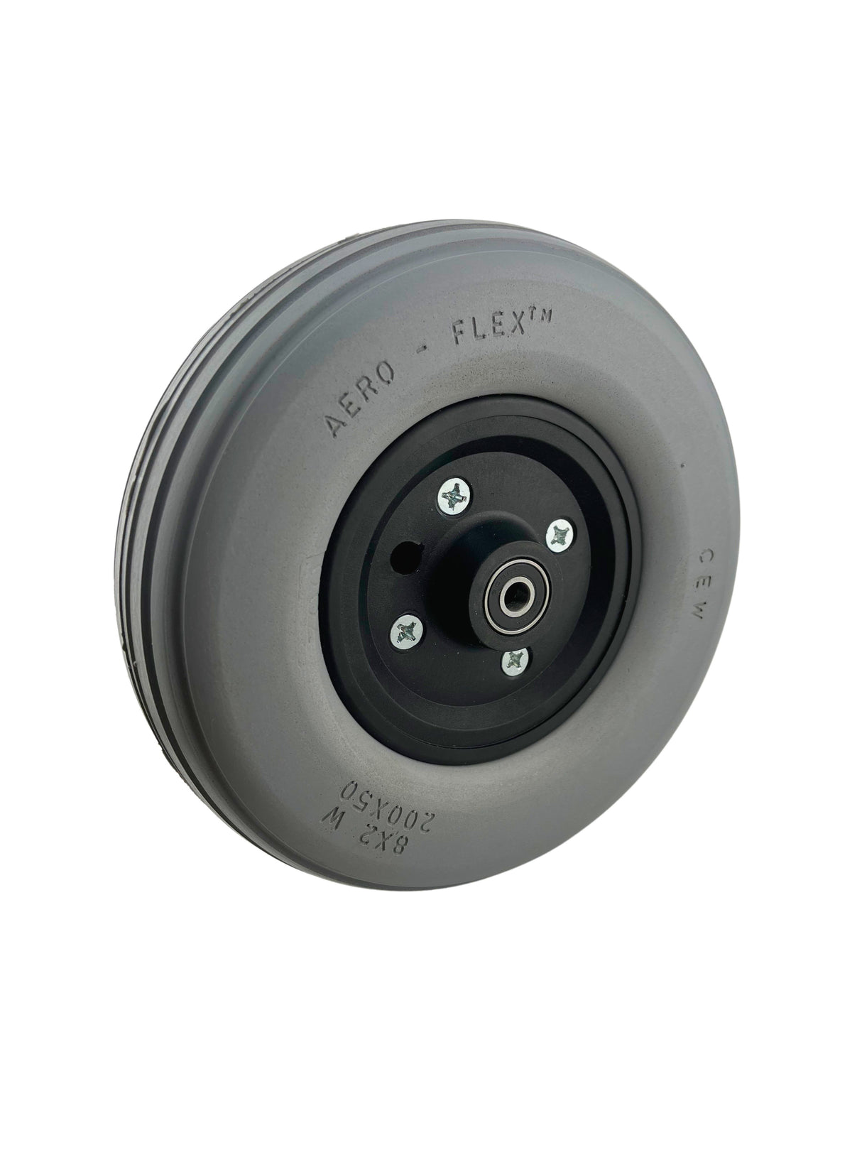 8" x 2-1/4" Solid Urethane Caster Wheel Assembly (without 5/16" Bearings) for Mobility Scooters & Power Chairs