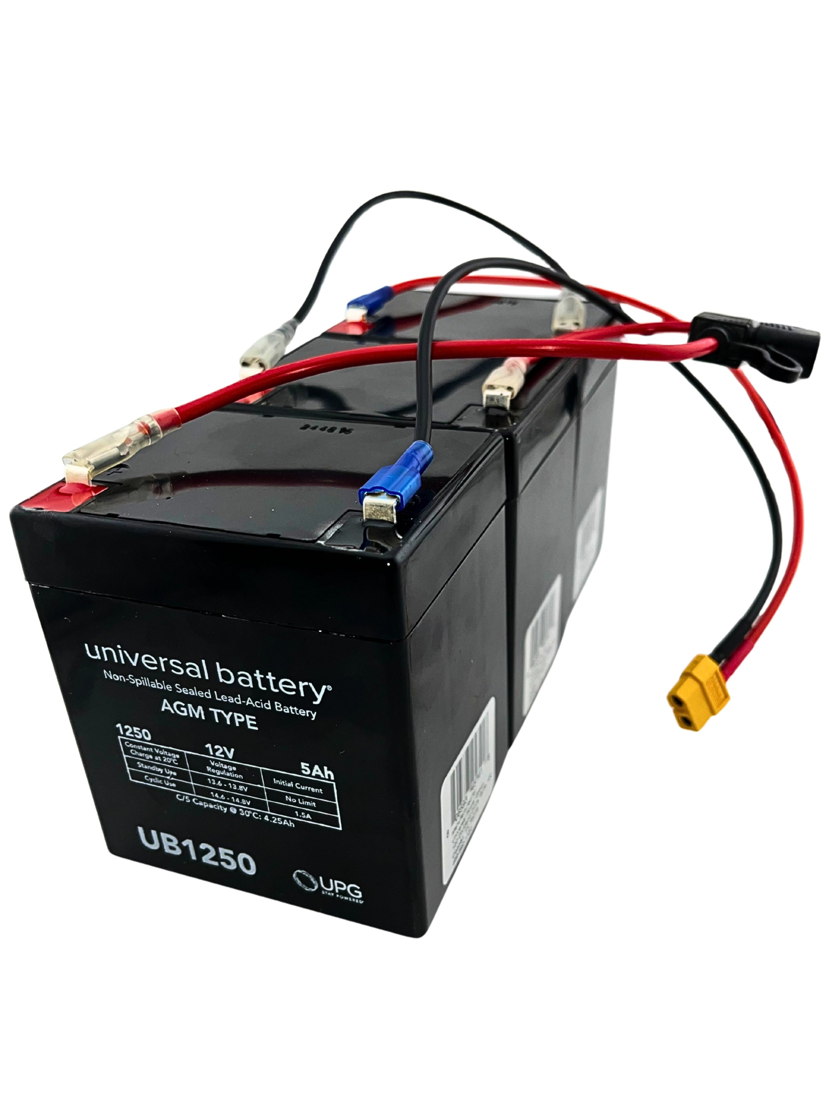 36 Volt 5 Ah Battery Pack for Razor Ground Force Elite Go-Kart, C25 SLA & C35 SLA Electric Scooters