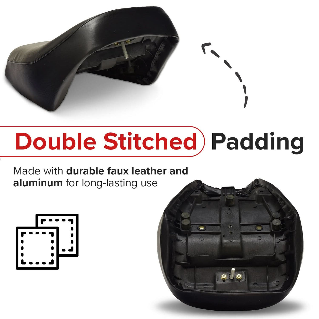 Black Seat for the Massimo Warrior 200 MB200 Mini Bike