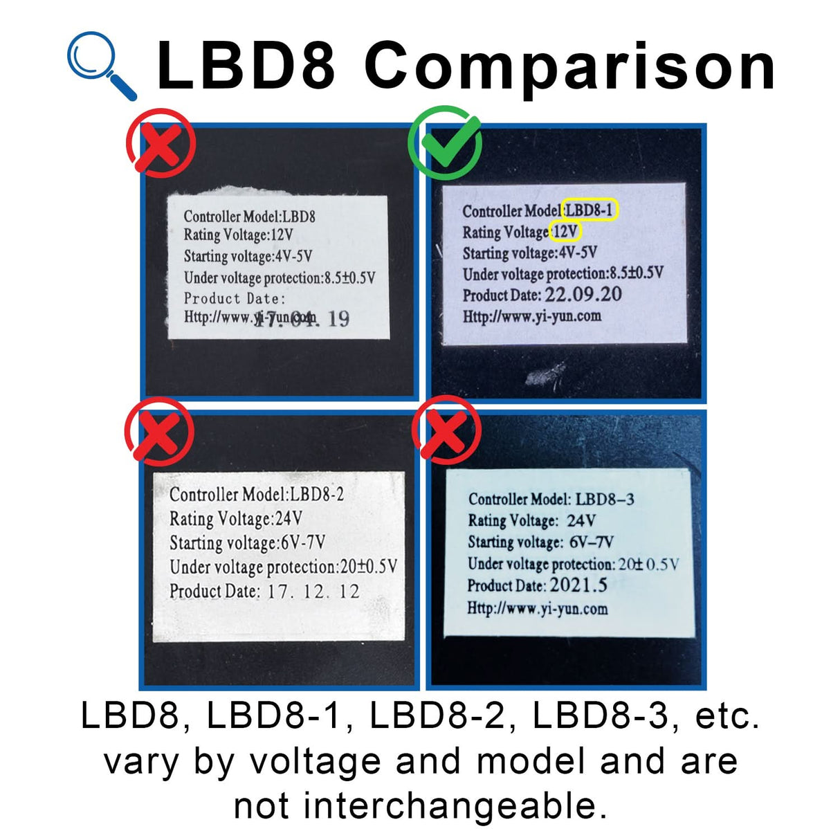 12 Volt LBD8-1 Controller for the Pulse RK9 & Revster Electric Scooters (Replaces LK-27 and TRE1201)