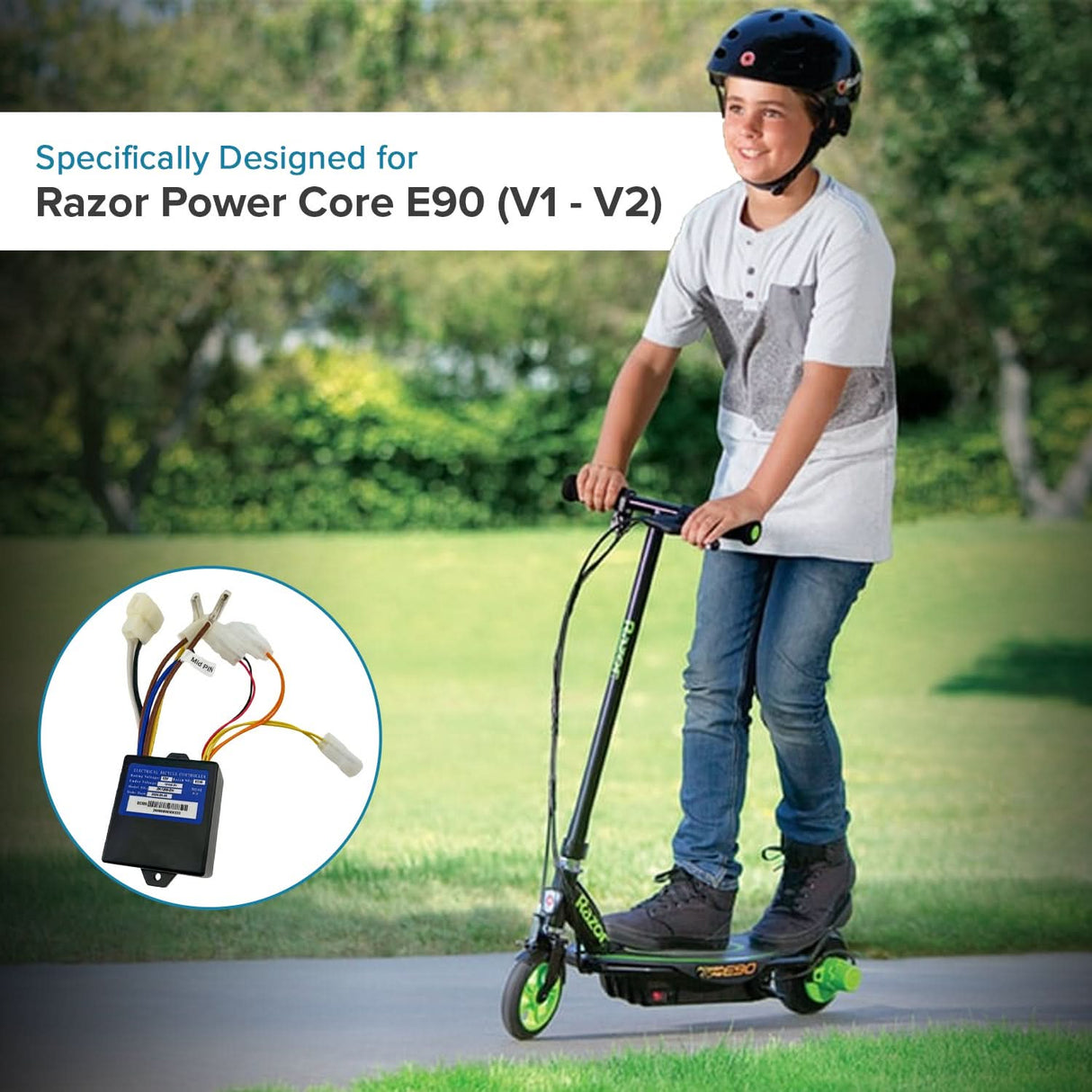 Control Module for Razor Power Core 90 (V1+), E90 (V1 - V2+), & Power Core E95 (V1+) Scooters