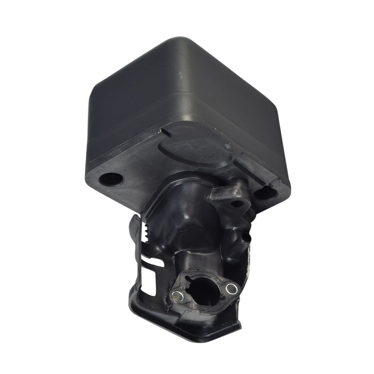 Air Filter Assembly for the Coleman DT200 196cc Drift Trike, featuring a black plastic structure with a central hole and filter element, ideal for various small engines like scooters and go-karts.
