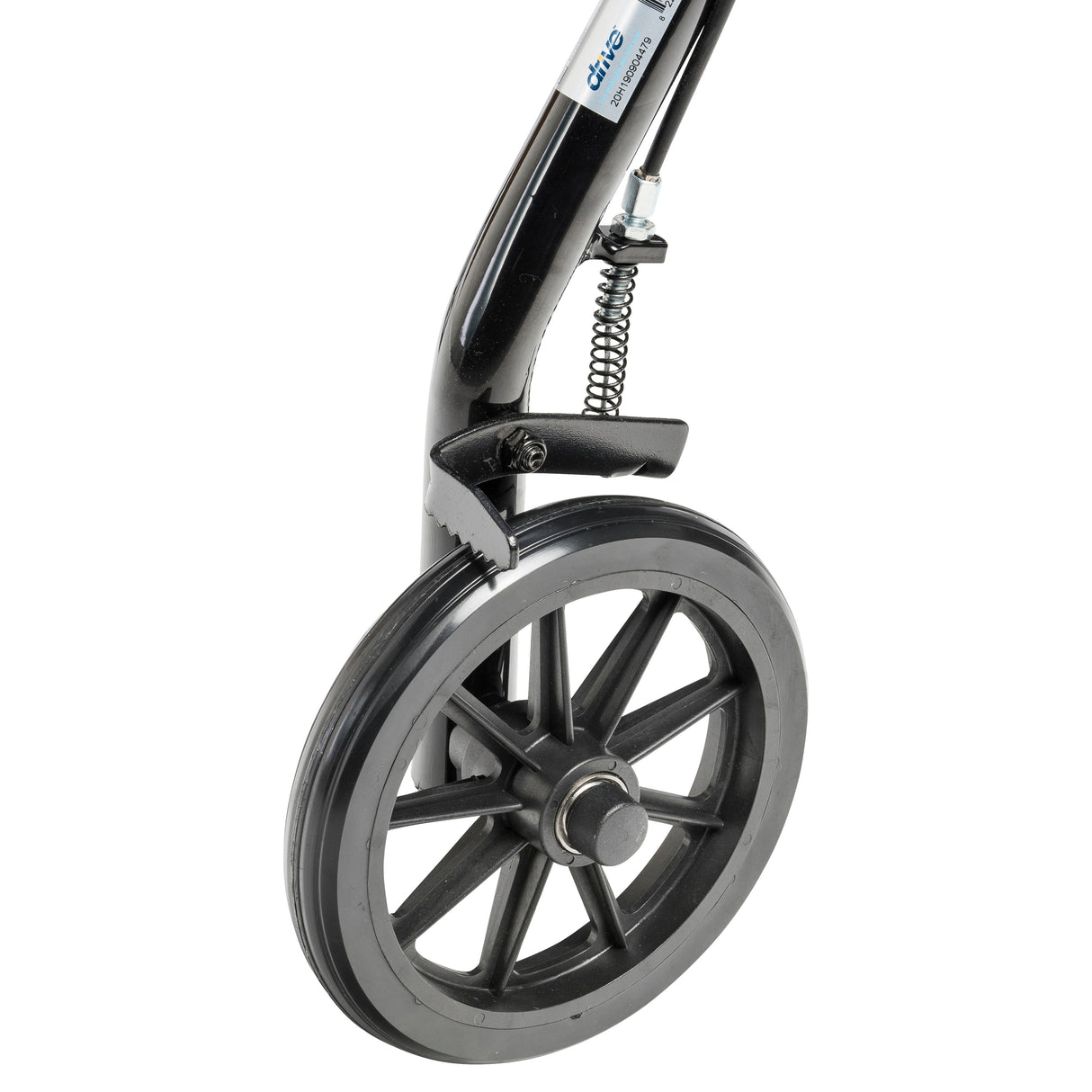 Rollator Rolling Walker with 6" Wheels, Fold Up Removable Back Support and Padded Seat