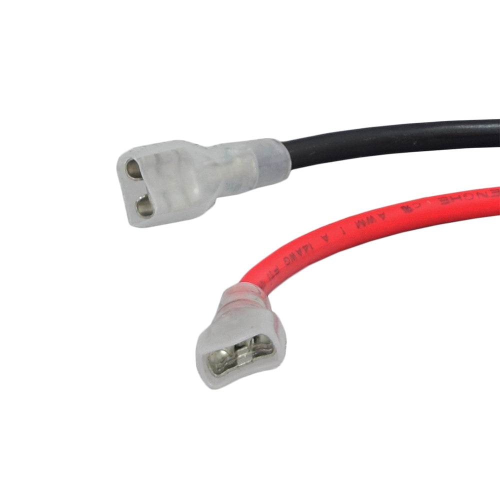 3-Pin, 2-Wire Battery Wiring Harness with Side-by-Side Pins for Razor Scooters, showing close-up detail of the connectors and wiring configuration.