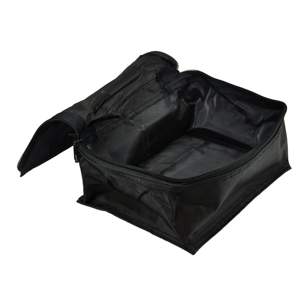 Black Nylon Zippered Battery Case for the Pride Dart (SC51) and Sonic (SC50/SC52) mobility scooters, showcasing a close-up of its black fabric and secure zipper.