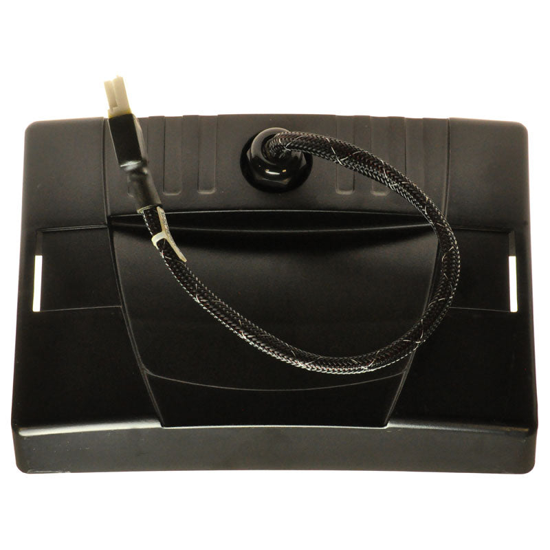 Battery Box Top with Quick Disconnect Battery Harness for the Jet 7, featuring a black rectangular shape with an attached black cord, designed as a single convenient unit with the battery box lid.