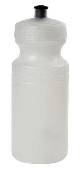 California Springs Bio Green Classic Twist Bottle, white plastic with a white cap, squeezable, large 63mm wide, available in 20 oz. or 26 oz. capacity, leakproof Duoflow.