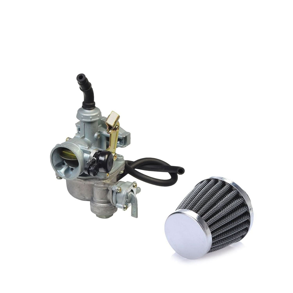 PZ19 Carburetor with 19 mm Intake, Right Side Cable Choke, & Fuel Shut-Off Valve for the Honda Cub C70 & ATC-70