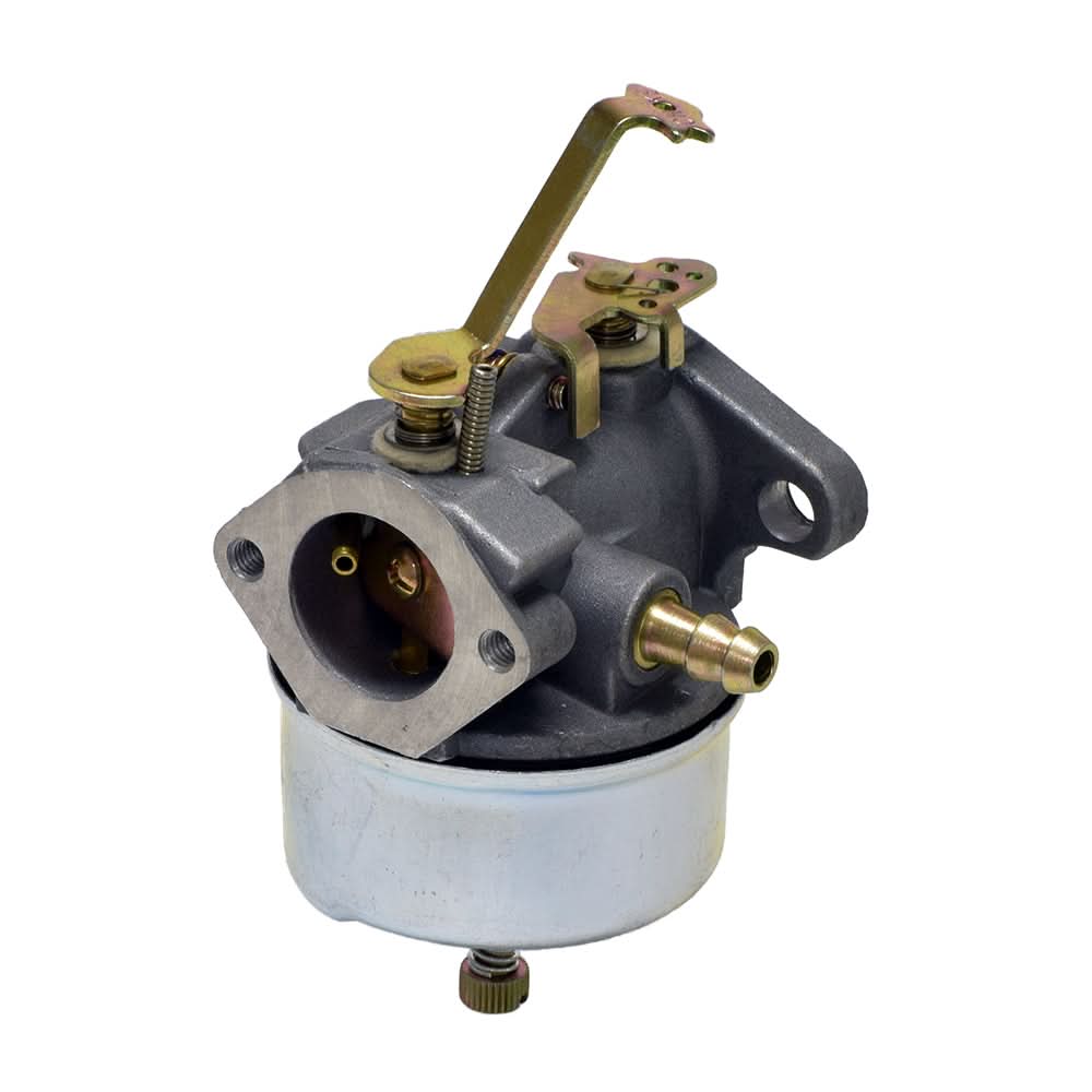 Carburetor 632230/632272 for 5HP & 6HP Tecumseh H30, H50, H60, and HH60 Engines, featuring a lever, visible metal gears, and springs, ideal for small engine applications like roto-tillers and generators.